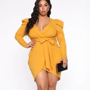 Owning this moment Mini Dress-Mustard.New One. Very beautiful.